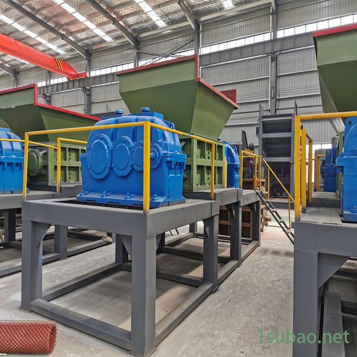 小型撕碎机垃圾粉碎机衣服薄膜生活餐厨废铁生活垃圾塑料撕碎双轴图6