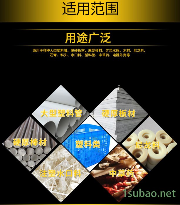 斯维特10HP 强力低噪音塑料粉碎机 PP塑胶料头打料机 大型小型碎料机图5