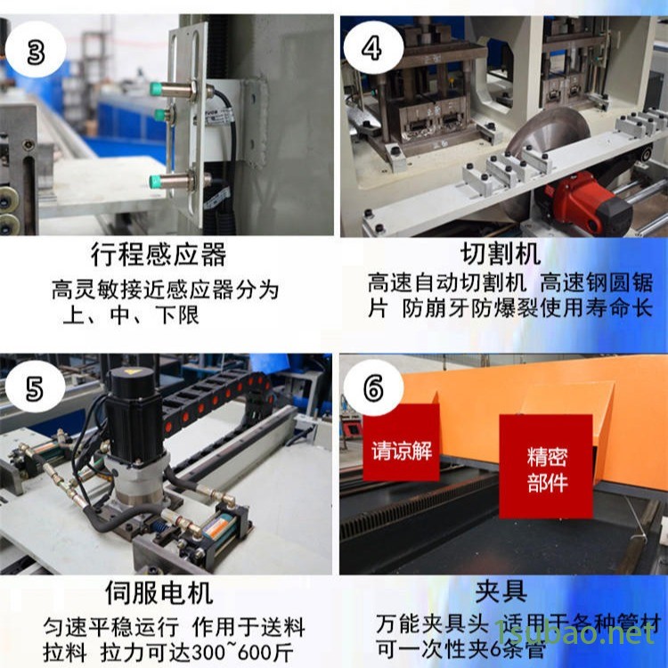 销售易冲YC-29方管圆管自动冲孔机、管材自动切割冲孔机、数控冲床自动切割设备图6