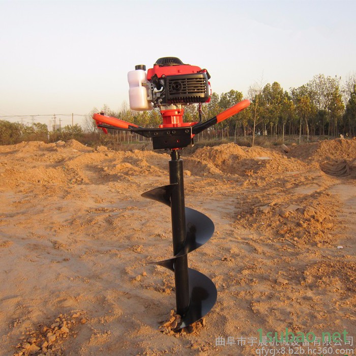 园林机械手提式植树挖坑机五金工具汽油二冲程地钻挖坑机**图3