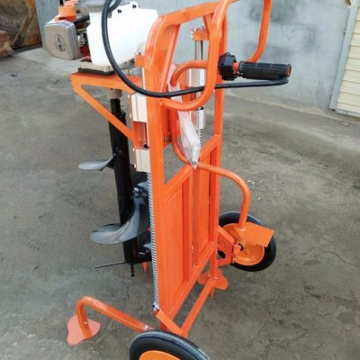 园林机械手提式植树挖坑机五金工具小型便携式汽油挖坑机