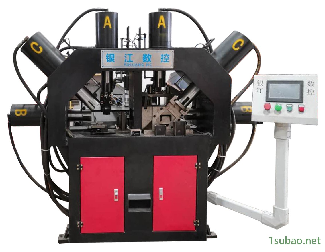 贵州铜仁 银江数控 爬架专用冲床 方柱扣加工生产线 厂家直销图2