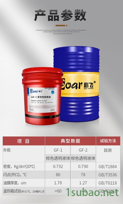 高飞 GF-1挥发性防锈油 黑色金属防锈专用油 五金工具  标准件专用润滑油图2