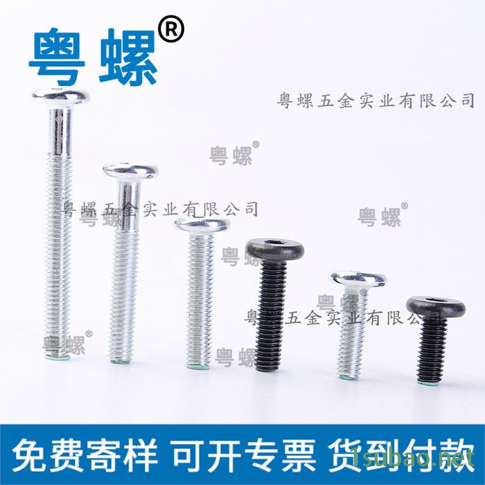 平头沉头内六角螺栓 粤螺五金工具4.8广州蘑菇头内六角螺丝图2