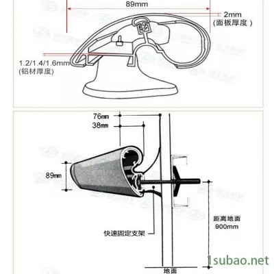 腾威 专业生产PVC医院扶手 140医院走廊扶手 PVC医用扶手