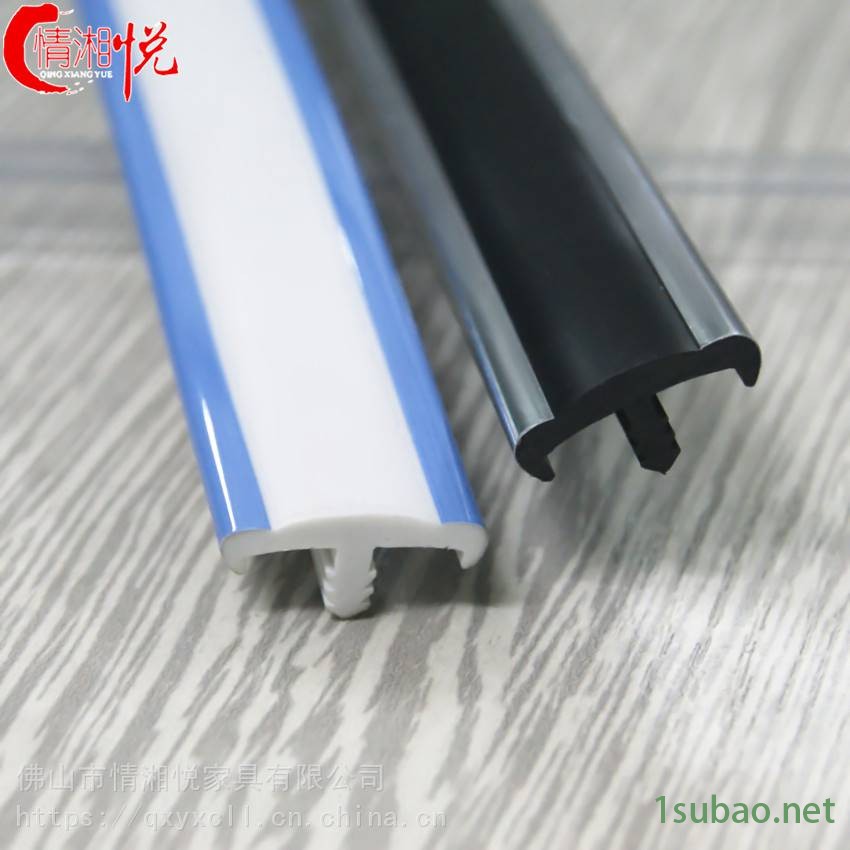 情湘悦厂家直销PVC双色共挤型材塑料挤出软硬共挤PVC塑料异型材图2