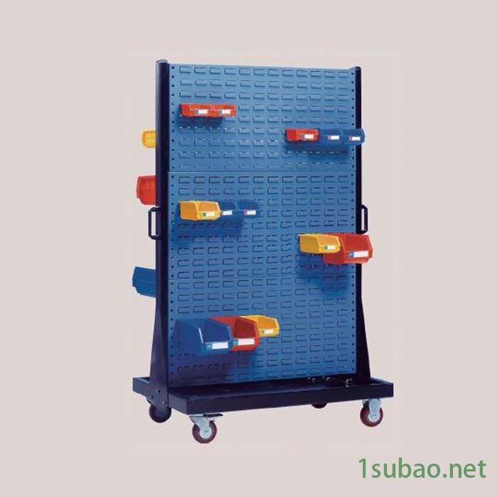 连接型五金工具架零件盒挂板工具架单面物料整理架移动孔板货架图3