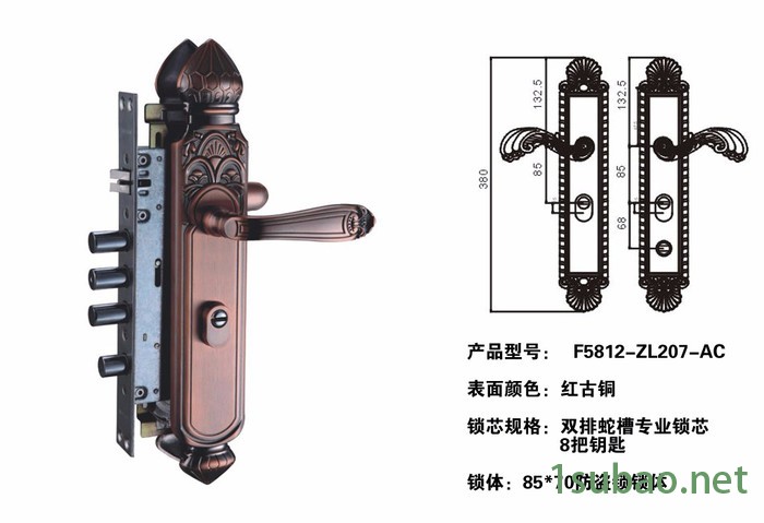 单保险门锁 双保险门锁 三保险门锁  五金工具图2