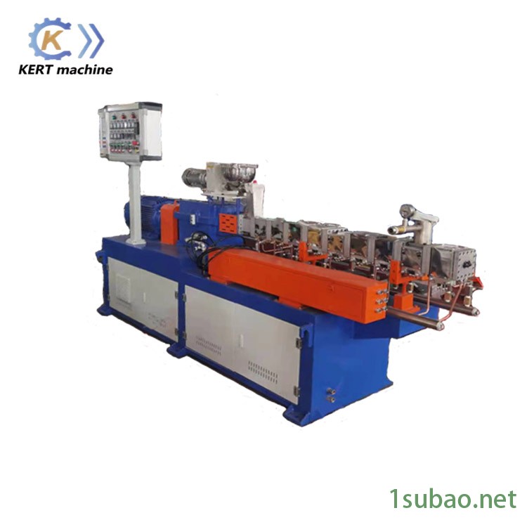 HDPE+Caco3塑料合金双螺杆颗粒机图2