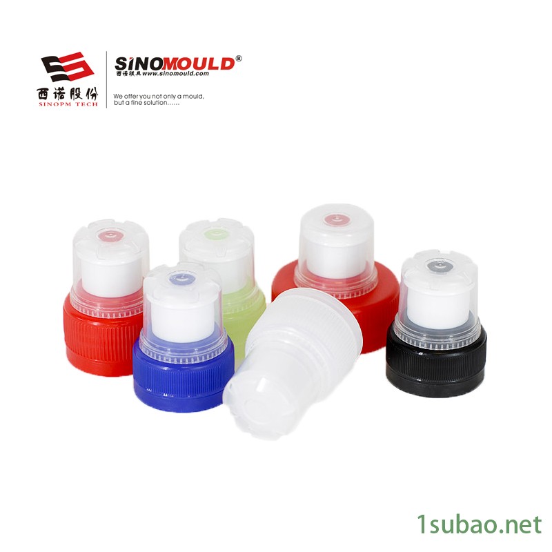 西诺推拉式瓶盖模具 运动水壶瓶盖模具 精密注塑模具定制 多腔PP瓶盖模具图2