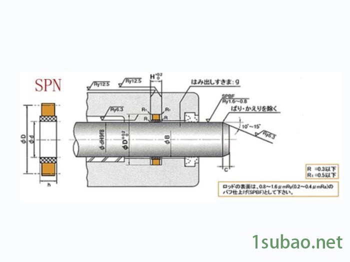 NOK密封件SPN型  耐磨损 机械活塞杆油封图2