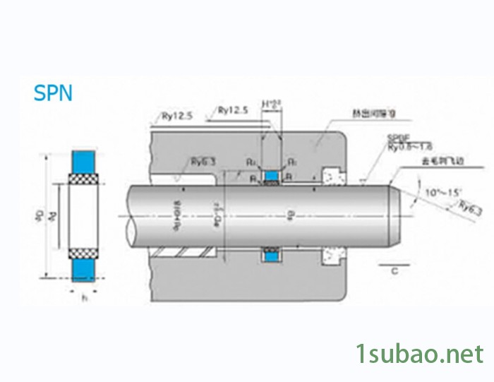 NOK密封件SPN型  耐磨损 机械活塞杆油封图3