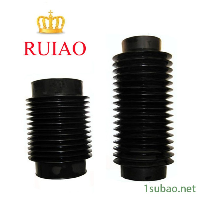 定制伸缩式丝杠防护套 橡胶钢丝支撑三防布 机床附件丝杠保护套图2