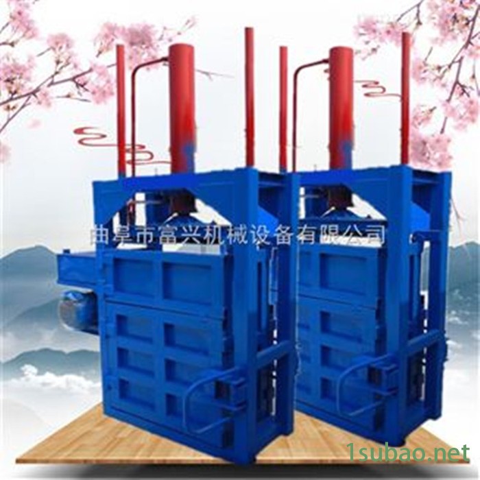 可乐瓶子回收打包机 废纸齿轮泵压缩成型机 海棉双缸压包机厂家图2