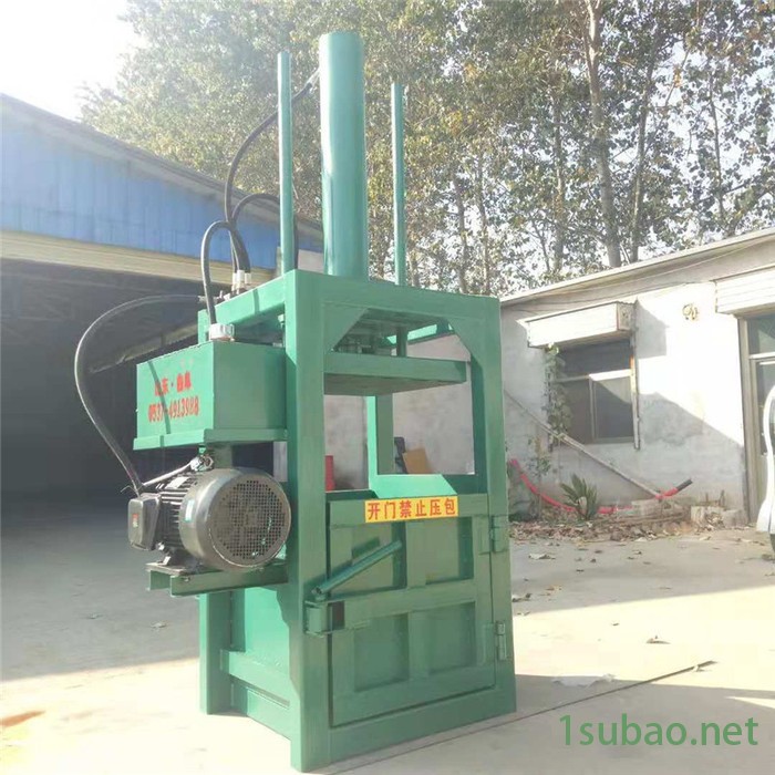 可乐瓶子回收打包机 废纸齿轮泵压缩成型机 海棉双缸压包机厂家图4