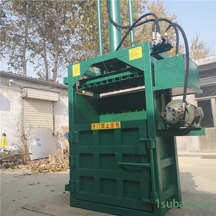 可乐瓶子回收打包机 废纸齿轮泵压缩成型机 海棉双缸压包机厂家图3