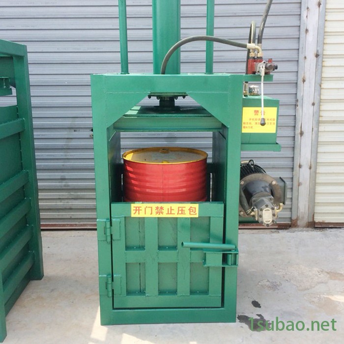 压缩成型塑料打包机 布料边角料垃圾打包机 皮革下角料液压压块机富兴图8