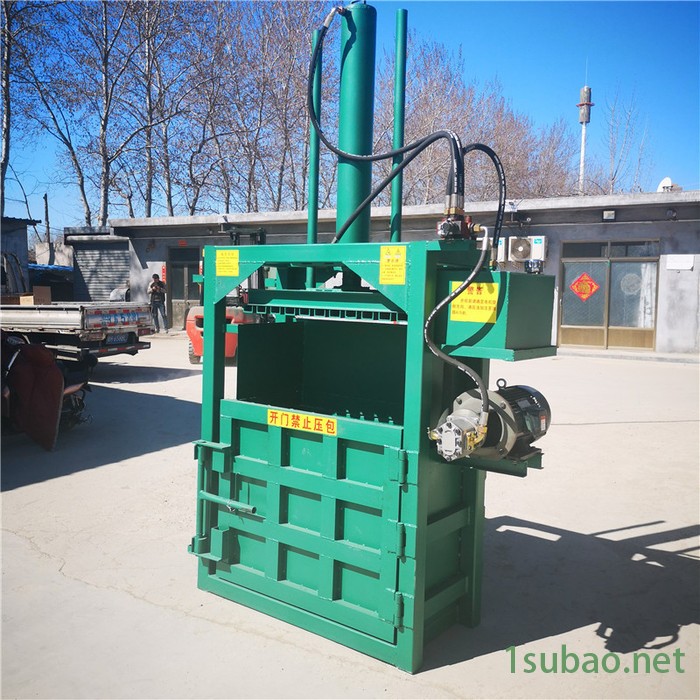 压缩成型塑料打包机 布料边角料垃圾打包机 皮革下角料液压压块机富兴图4