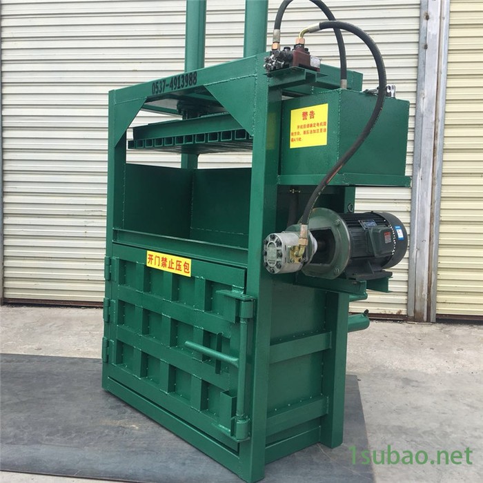 压缩成型塑料打包机 布料边角料垃圾打包机 皮革下角料液压压块机富兴图6