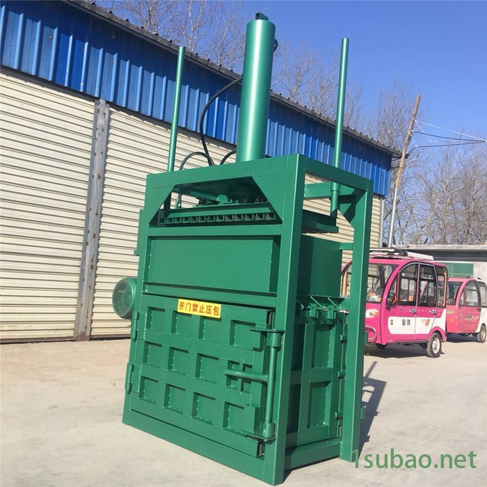 压缩成型塑料打包机 布料边角料垃圾打包机 皮革下角料液压压块机富兴图7