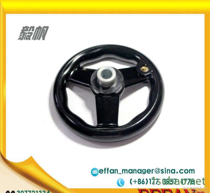 机床附件手轮 铸铁镀铬手轮圆轮缘机械手轮电镀车床手摇轮图3