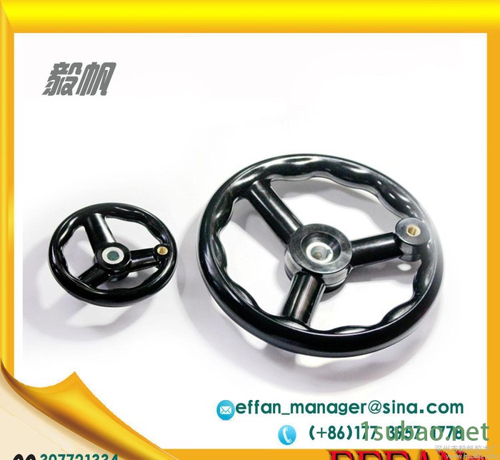 机床附件手轮 铸铁镀铬手轮圆轮缘机械手轮电镀车床手摇轮图2