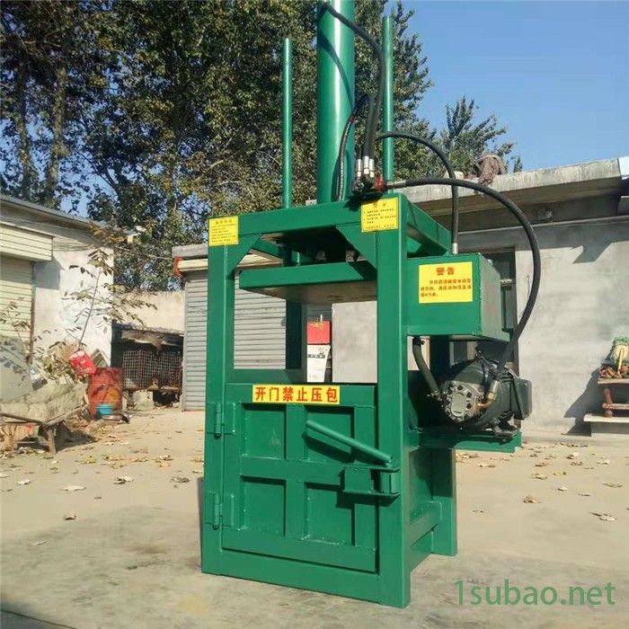 张家港市废料压缩成型机 山西10吨药材打包机 启航皮奶粉罐压缩机价格图4