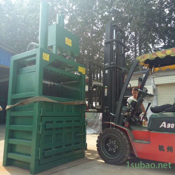 张家港市废料压缩成型机 山西10吨药材打包机 启航皮奶粉罐压缩机价格图6