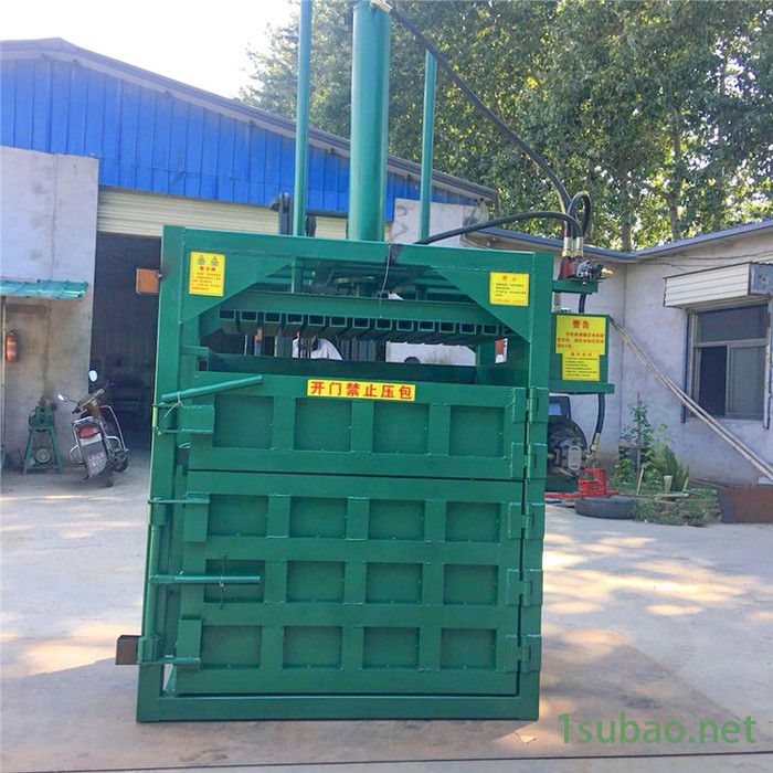 张家港市废料压缩成型机 山西10吨药材打包机 启航皮奶粉罐压缩机价格图2