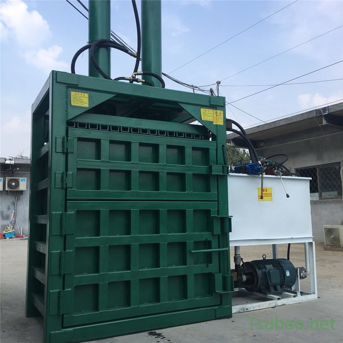 张家港市废料压缩成型机 山西10吨药材打包机 启航皮奶粉罐压缩机价格图7