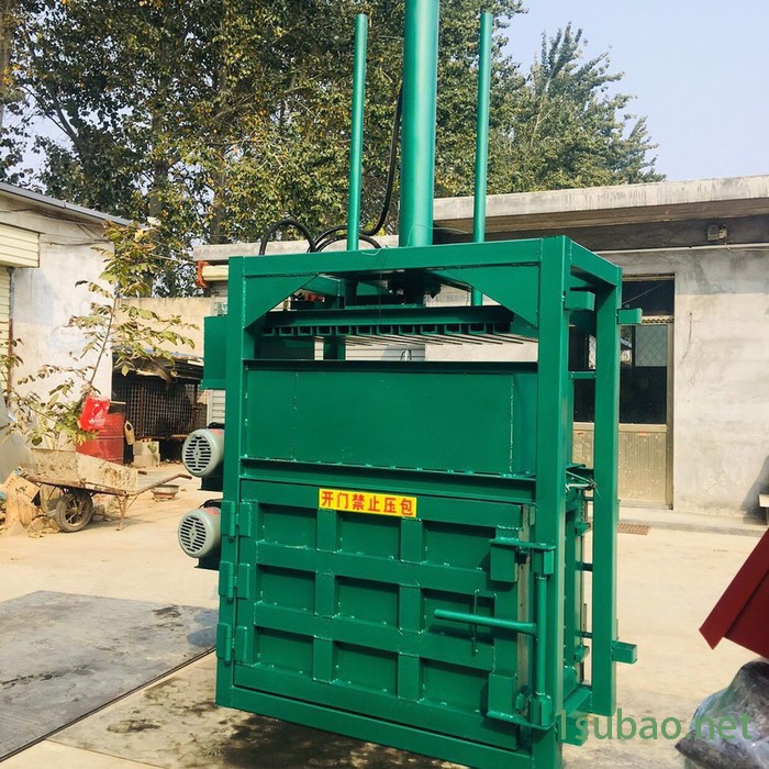 张家港市废料压缩成型机 山西10吨药材打包机 启航皮奶粉罐压缩机价格图3