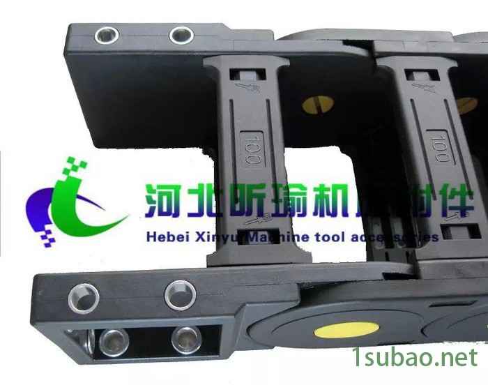 机床坦克链条封闭桥式电缆穿线尼龙塑料拖链增强高速拖链来昕瑜机床附件品质保证图4