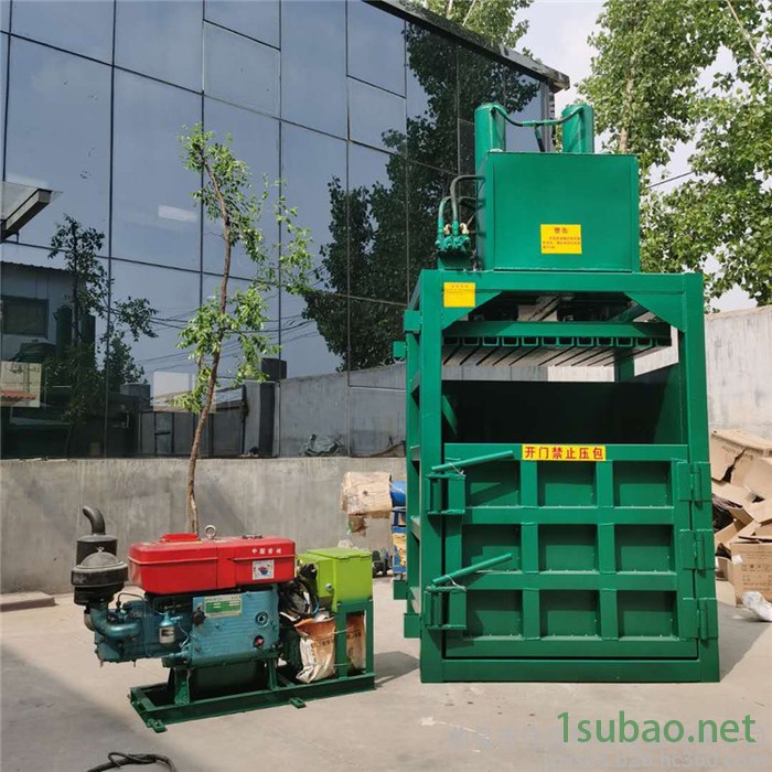 佳鑫机械 废旧棉花压包机 饲料稻草压缩成型机 立式40吨易拉罐压块机价格图7