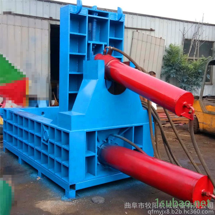 废旧铜线铝线压块机 废铁金属边角料压缩成型机 80吨易拉罐压缩成块机图4