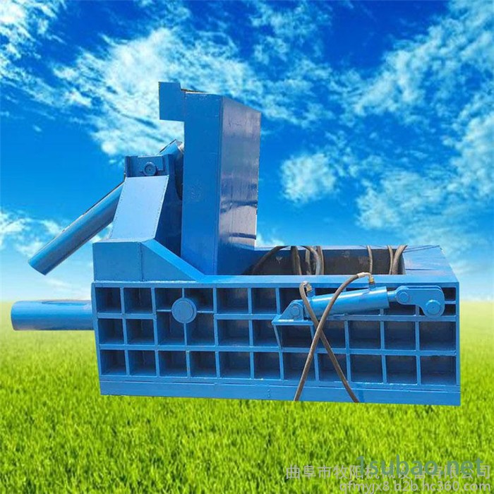 废旧铜线铝线压块机 废铁金属边角料压缩成型机 80吨易拉罐压缩成块机图2