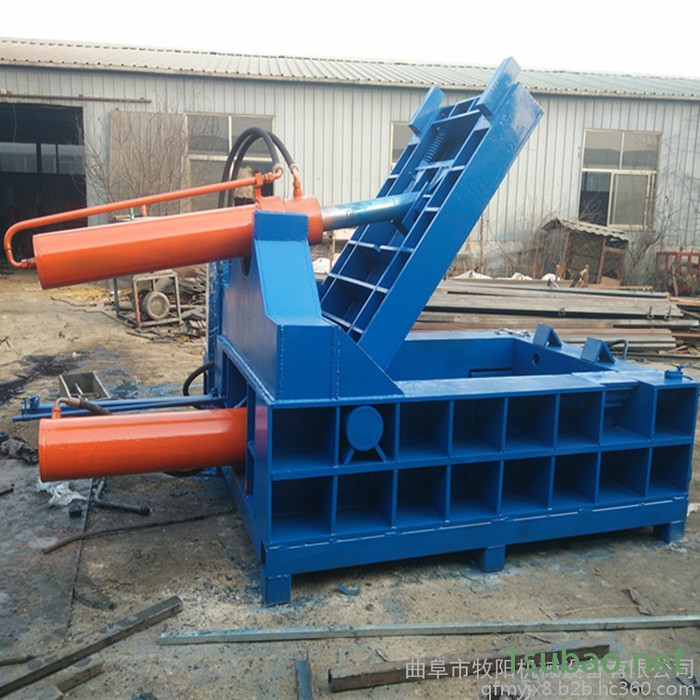 废旧铜线铝线压块机 废铁金属边角料压缩成型机 80吨易拉罐压缩成块机图3