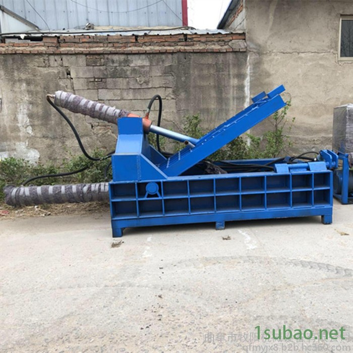 废旧铜线铝线压块机 废铁金属边角料压缩成型机 80吨易拉罐压缩成块机图7