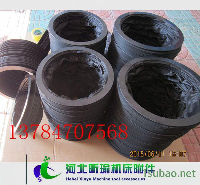 辽宁鞍山防尘专用气缸油缸丝杠防护罩圆筒式伸缩护罩开口式防护罩钢丝圈支撑耐用环保保护套厂家定制包邮--昕瑜机床附件图2