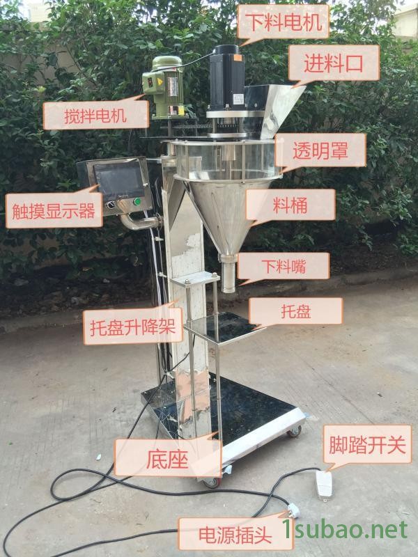 供应  三合一咖啡铝箔袋灌装机 玻璃瓶、纸盒粉剂充填灌装机图3