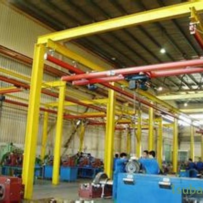 125kg柔性KBK组合式悬挂单梁起重机 自立式钢性轨道