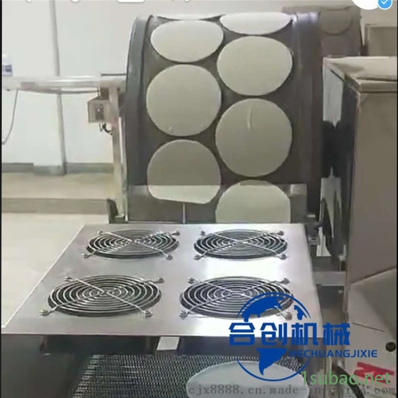 合创牌双排烤鸭饼机，自动卷饼机，电加热烤鸭饼生产线图3