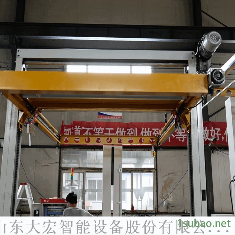 覆顶全自动缠绕机在线薄膜缠绕托盘包装机栈板缠绕膜机图4