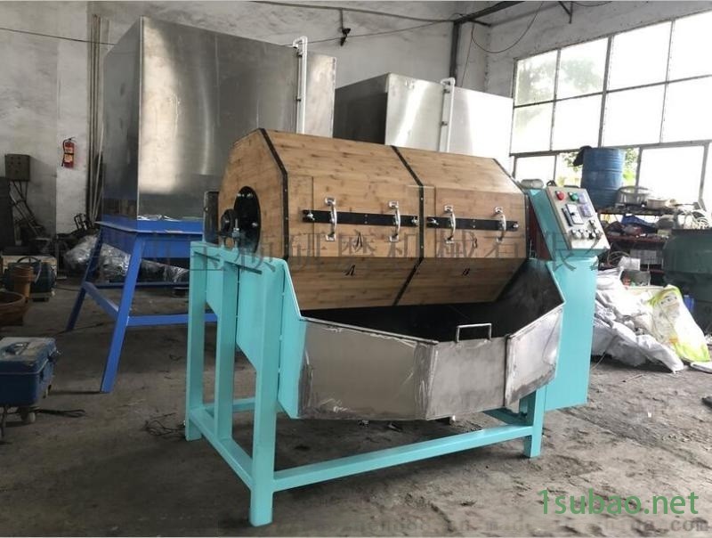 单双层干式木滚桶抛光机（研磨机、抛磨机、光饰机）图2