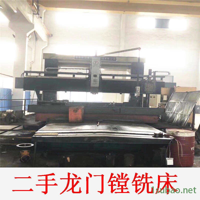 处理二手台湾定梁式数控龙门镗铣床4米重型线轨加工中心图4