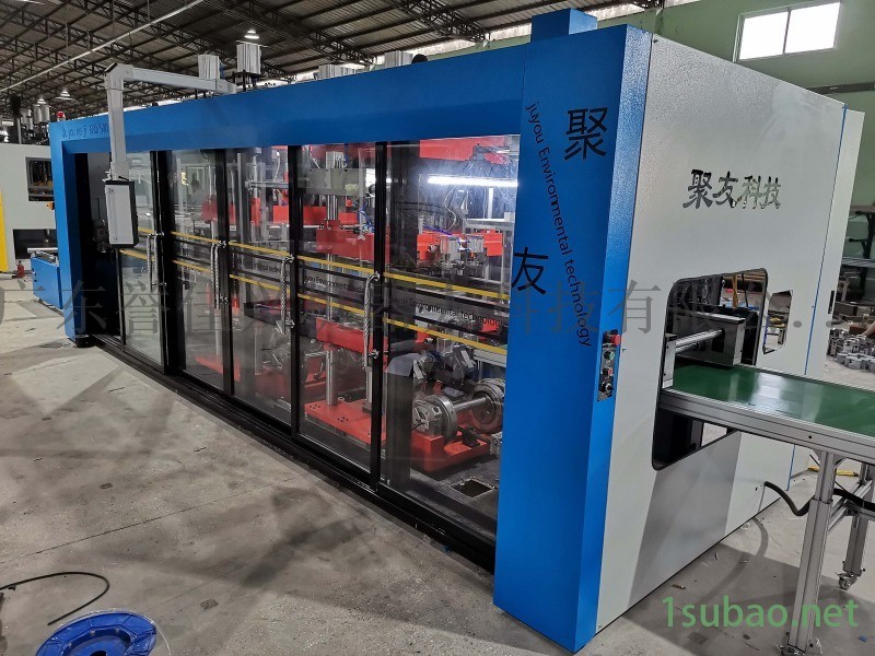 PLA可降解玉米淀粉餐盒三工位高速热成型机图4