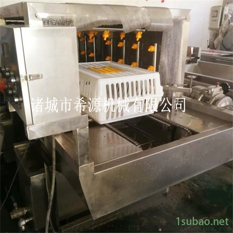 广东滚筒式鸡笼清洗机 大型鸡笼清洗过滤消毒成套设备图2