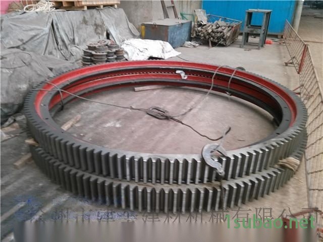 174齿16模数Φ2.0米回转式单筒冷却机大齿轮托轮总成图2