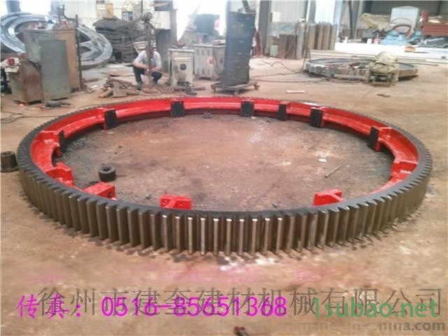 174齿16模数Φ2.0米回转式单筒冷却机大齿轮托轮总成图5