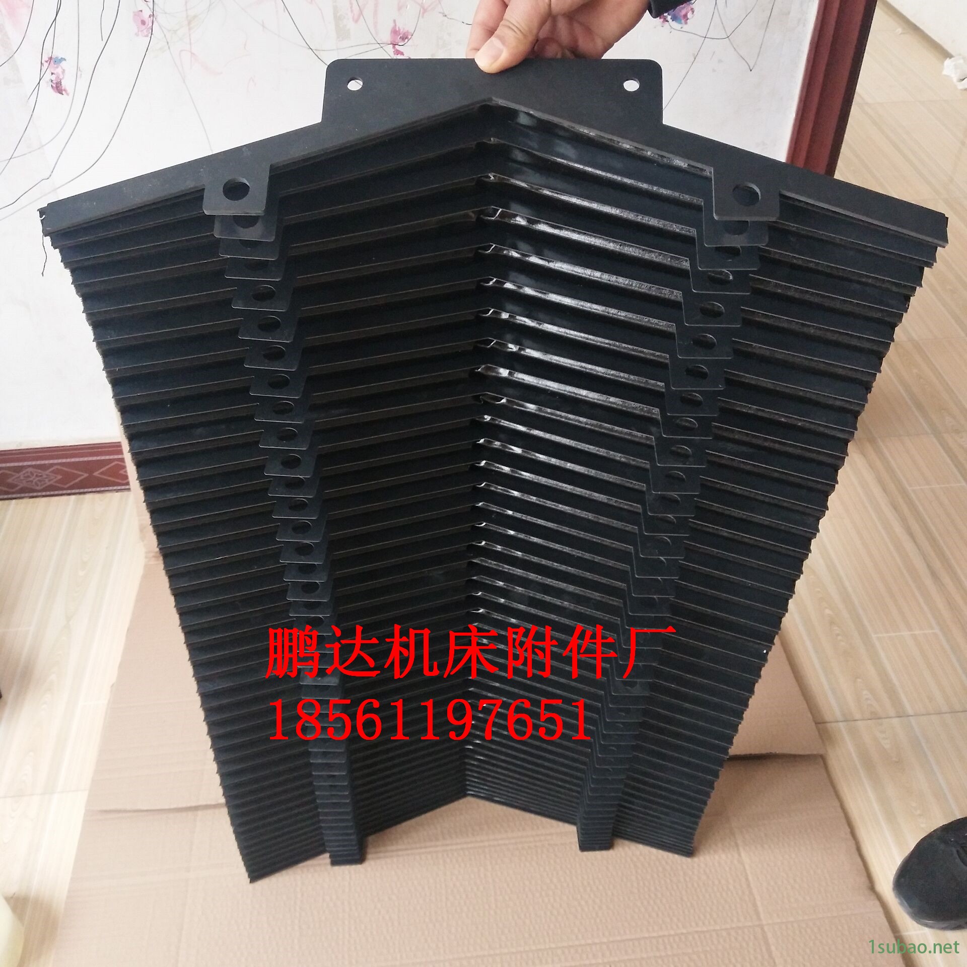 鹏达批发按需加工 数控车床防护罩 机床防护罩 机床导轨防尘罩多种材质图2