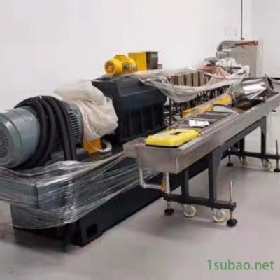 南京棉亞生產造粒機 三螺桿擠出機 橡塑共混 擠出機生產線